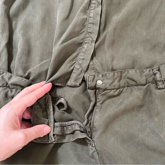 Etienne Marcel Denim EM7103 Tunic Dress in Military Green L NWOT - Picture 10 of 15